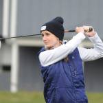 Sequims Hannah Wagner watches her tee shot from the third hole at The Cedars at Dungeness on April 8. Sequim Gazette photo by Michael Dashiell