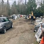 Tons of metal scrap are being hauled away from Midway Metals, avoiding enforcement action against its Port Orchard owner. Photo by Paul Gottlieb/Olympic Peninsula News Group