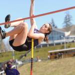 Sequims Rileigh VanDyken cleared 7 feet in the pole vault to win her event.