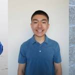 The Rotary Club of Sequim Students of the Months for January, February and March are (from left), Braden Koch, Koda Robinson and Pearl Peterson. Submitted photos