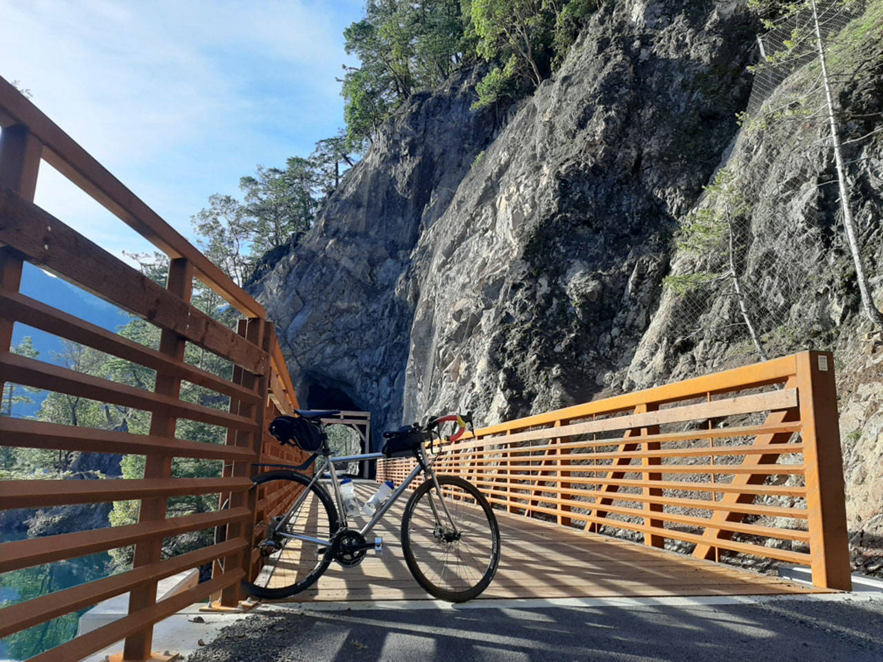 May is National Bike Month. The Olympic Peninsula offers myriad trails (such as the Olympic Discovery Trail, pictured here along the Spruce Railroad Trail portion), events, bike groups and more. Sequim Gazette photo by Michael Dashiell