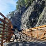 May is National Bike Month. The Olympic Peninsula offers myriad trails (such as the Olympic Discovery Trail, pictured here along the Spruce Railroad Trail portion), events, bike groups and more. Sequim Gazette photo by Michael Dashiell