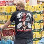 Mayor William Armacost's T-shirt worn during a recent shopping trip has been posted on a variety of Facebook sites. (Editor's note: We have blurred a profane word on the shirt). It is not known who took the photo that has prompted many social media comments and letters to the editor.