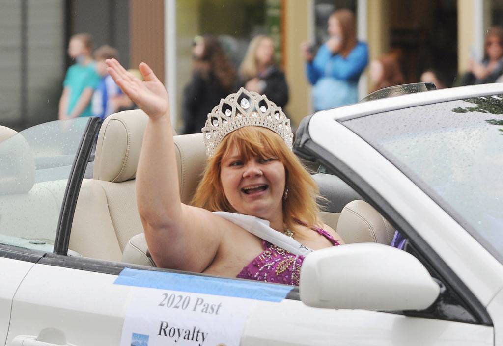 Brii 2020 Sequim Irrigation Festival princess Brii Hingtgen waves to onlookers at the May 8 Sequim Irrigation Festival Grand Parade on May 8. Sequim Gazette photo by Michael Dashiell