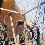 Leo Goolden, who is restoring the racing cutter Tally Ho, plans to move the project from rural Sequim to Port Townsend. Photo by Keith Thorpe/Olympic Peninsula News Group