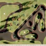 A second conceptual drawing from American Ramp Company/Velosolutions shows the BMX pump track planned for Erickson Playfield in Port Angeles.