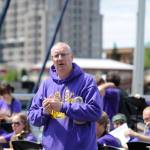 Sequim High band director Vern Fosket instructs his students during a music festival in Victoria, B.C., in the early 2010s. Sequim Gazette file photo by Michael Dashiell