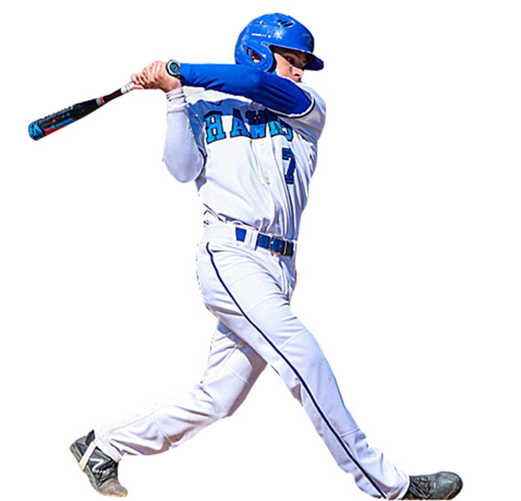 SHS 2020 graduate Silas Thomas played baseball for the Becker College Hawks, as an outfielder and pitcher. Photo courtesy of Becker College