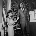A young Annie Gilbert receives an award for her service in San Jose, Calif. Submitted photo