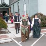 Olympic Theatre Arts volunteer Shakespearean actors are pictured here on tour in March of 2020. OTA is seeking volunteers to help staff its first outdoor Renaissance Faire fundraiser slated for August. Photo courtesy of Olympic Theatre Arts
