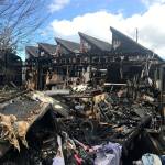 Lost in a June 6 fire near the Sequim Civic Center was a house, garage, dental lab and fifth wheel trailer totaling about $300,000, including belongings. The home was insured but the trailer was not, report Clallam County Fire District 3 officials. Sequim Gazette photo by Matthew Nash