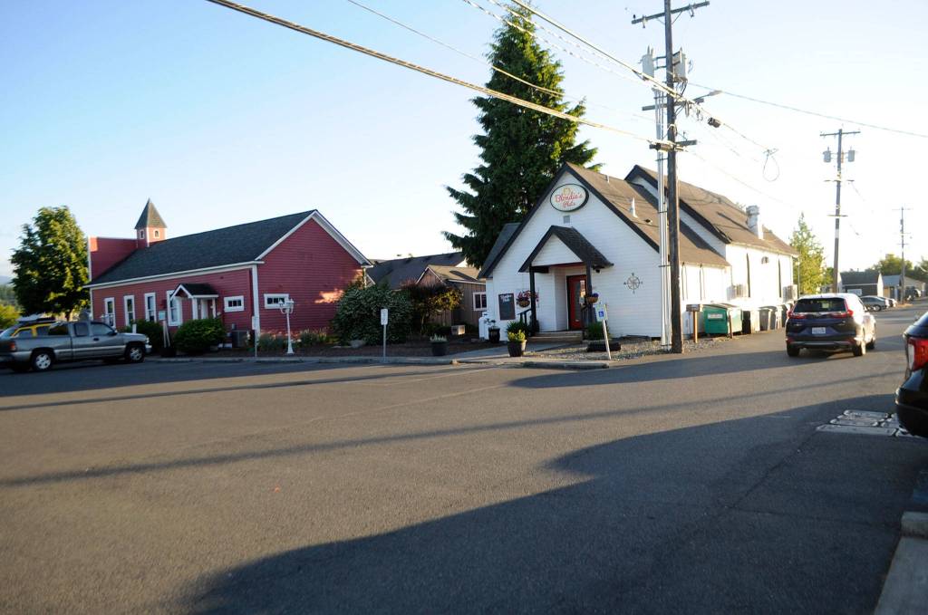 Employees of Blondies Plate say they are being treated unfairly for a parking incident thats being mischaracterized as a race incident from June 12. Bartender Tańa Villella wrote online last Saturday that she parked too close to an illegally parked car out of annoyance because its her usual spot and that no Blondies Plate employees engaged with the vehicles owner nor said anything racist. She wrote that the incident has become a vehicle for something else entirely and an excuse to crucify a local business owner and that employees there are not racist but guilty by association. Sequim Gazette photo by Matthew Nash