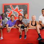 The Julmist family, from left, Jordyn, 10, Joclin, Jelissa, 15, Jayla, 17, Jaylen, 4, Nikki, and Jericho, 12, find a busy and active lifestyle suits them. Its not uncommon for the family to have a few events running at the same time. I just prefer to be doing something, Jericho said. Sequim Gazette photo by Matthew Nash