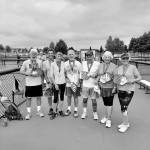 Sequim Picklers members from left, Steve Bennett, Richard Reed, Colleen Alger, John Herbolt, Bob Sester, Jeannie Ramsey and Beverly Hoffman were part of 14-strong Sequim Picklers contingent that competed at the 2021 USA Pickleball Pacific Northwest Regional Championship in Boise, Idaho, last month. Submitted photo