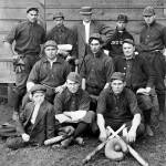 This early 20th century (specific date unavailable) group portrait of a Dungeness baseball team is part of the Kellogg Collection, a collection gathered and donated by Bert Kellogg that document the history of Clallam County, the Olympic Peninsula and the Pacific Northwest. North Olympic Heritage/Bert Kellogg Photograph Collection