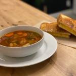 The Back Alley Cafe offers a Soup of the Day including one the changes every-other-day is a chicken and vegetable soup with a side of grill cheese. Submitted photo