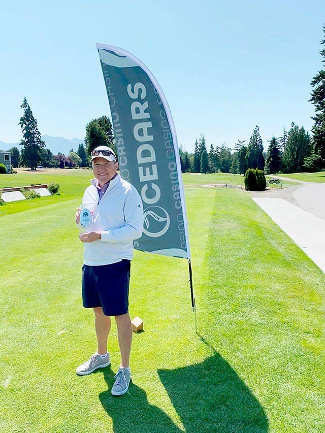 Jim McCausland (80-75-72) of The Cedars at Dungeness Men’s Club tied for second overall at the 2021 Clallam County Amateur tourney on June 10. Submitted photo