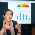 Clallam County Health Officer Dr. Allison Berry updates the status of COVID-19 during the last scheduled weekly briefing on Friday at the Clallam County Courthouse in Port Angeles in May. On July 15, Berry was selected to be health officer for both Clallam and Jefferson counties. File photo by Keith Thorpe/Olympic Peninsula News Group