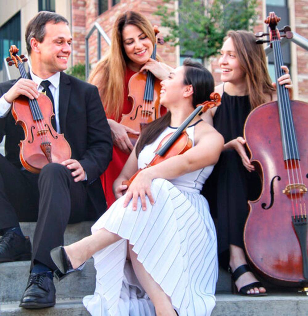The Carpe Diem String Quartet kicks off the 2021 Concerts in the Barn series on July 17 and 18. Photo courtesy of Concerts in the Barn