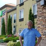 Bret Wirta, owner of Holiday Inn Express and Suites in Sequim, recently learned hed be able to keep his hotel after filing for chapter 11 bankruptcy after the COVID-19 pandemic cut into tourism and his revenues. Im glad to have this cloud lifted from over us, he said. Sequim Gazette photo by Matthew Nash