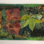 Reaching for Light, by Liisa Fagerlund, a member of the North Peninsula chapter of the Surface Design Association whose work is on display through October at the Farm. Fresh. Art. exhibit in Port Townsend. Submitted art