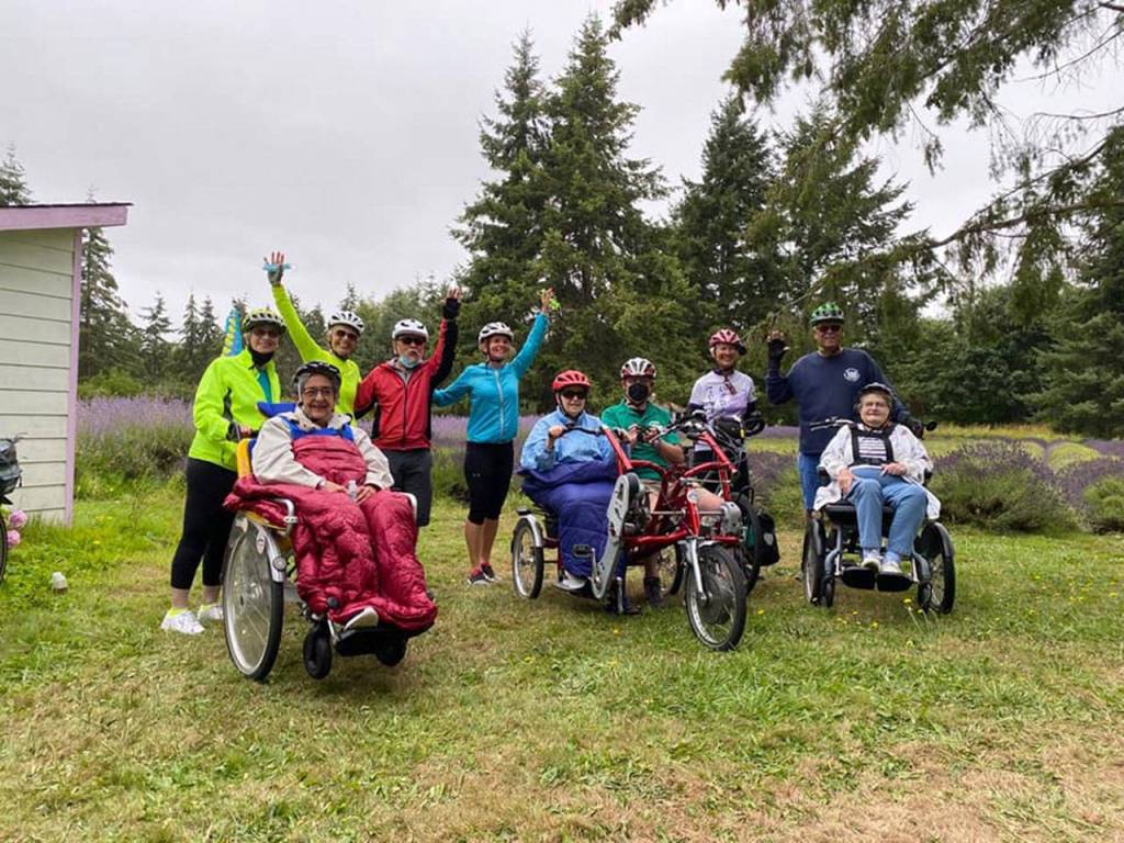 Sequim Wheelers and their guests enjoy the Tour De Lavender on Aug. 7. Photo courtesy of Nicole Lepping/Sequim Wheelers