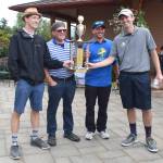 Winners of the 2021 Bob Golf golf tourney include, from left, Adam Shantz, Dean Owen, Derek Moore and Brandon Lancelle. Submitted photo