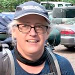 Cheri Keller is pictured at the Duckabush Trailhead at the start of her trip on Sunday.
