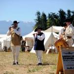 The encampment at the Northwest Colonial Festival features live music and reenactments of blacksmiths and gunsmiths from 1775. Sequim Gazette photo by Matthew Nash