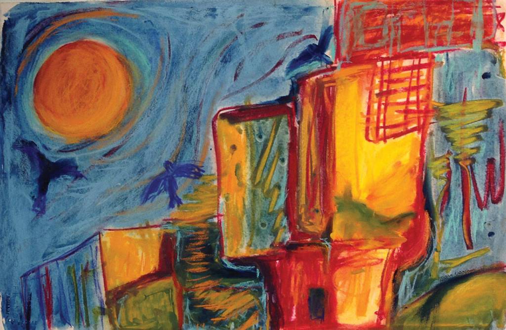 Mirth City by Mary Franchini, a Sequim painter whose work will be on display at the 2021 ARTjam event Sept. 4-5 in Sequim. Submitted art