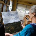 Along with reimagined classic paintings, Carrie Rodlend intends to sell her original works, such as Minimalist and many others during her open house/auction on Sept. 11. One of her goals is to create an experience for potential bidders by opening up her studio and yard with a lot of art and beverages, she said.