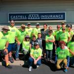 The Castell Insurance team celebrates another successful community shred event on Aug. 28. Donations from the event raised more than $5,500. Photo courtesy of James Castell/Castell Insurance