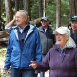U.S. Senator Patty Murray (D-WA) joined State Rep. Steve Tharinger (D-Port Townsend), salmon and steelhead guide Ashley Nichole Lewis, President of Taylor Shellfish Company Bill Taylor and conservationist Tim McNulty for a hike in Olympic National Forest to discuss her Wild Olympics Wilderness & Wild and Scenic Rivers Act. Photo courtesy of Office of Sen. Patty Murray