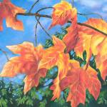 "Blaze Maple" by Suzan Noyes, a featured artist at the Blue Whole Gallery in October. Check out this and other art during the First Friday Art Walk Sequim on Oct. 1. Submitted art