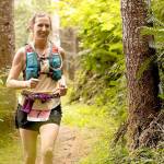 Rachael Canavan of Sequim runs in the 50K race in the annual Great Olympic Adventure Trail run west of Port Angeles on Sept. 11. Photo by Matt Sagen