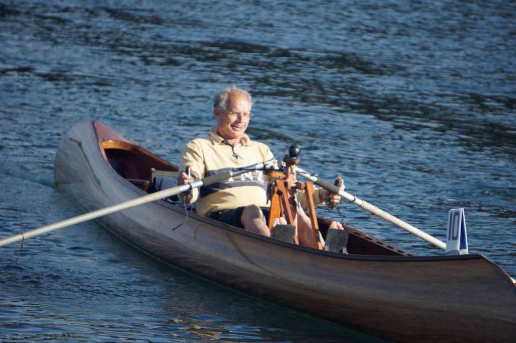 Sequims Robbie Niclas competes in his hand-built boat. Photo by Durkee and Mary Jeanne Richards
