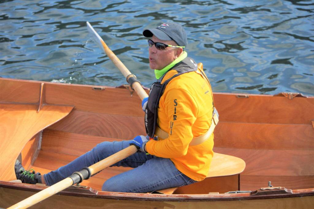 Joel Cziok in his kit-built boat. Photo by Durkee and Mary Jeanne Richards