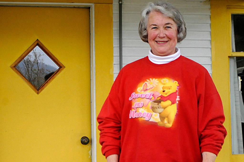 Cathie Osborne, a Sequim resident with essential tremor, is the first person in Washington to receive a calibration for her Deep Brain Stimulation treatment to help control shaking in her right hand through a Virtual Clinic provided by Swedish and Abbott (laboratories). Sequim Gazette photo by Matthew Nash