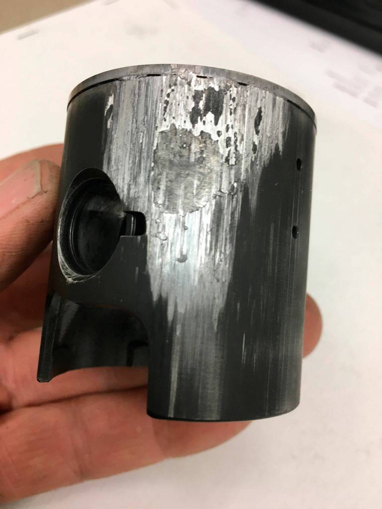 After cold seizure caused problems for the Tri Mac Speedsters, George and Alan McMurray used muriatic acid to help eat away aluminum deposits in their bikes cylinder and help the team earn not one but two records at the World Finals. Photo courtesy of George McMurray