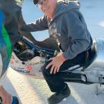 George McMurray preps the Tri-Mac Speedsters bike before a run at the World Finals. Photo courtesy of George McMurray