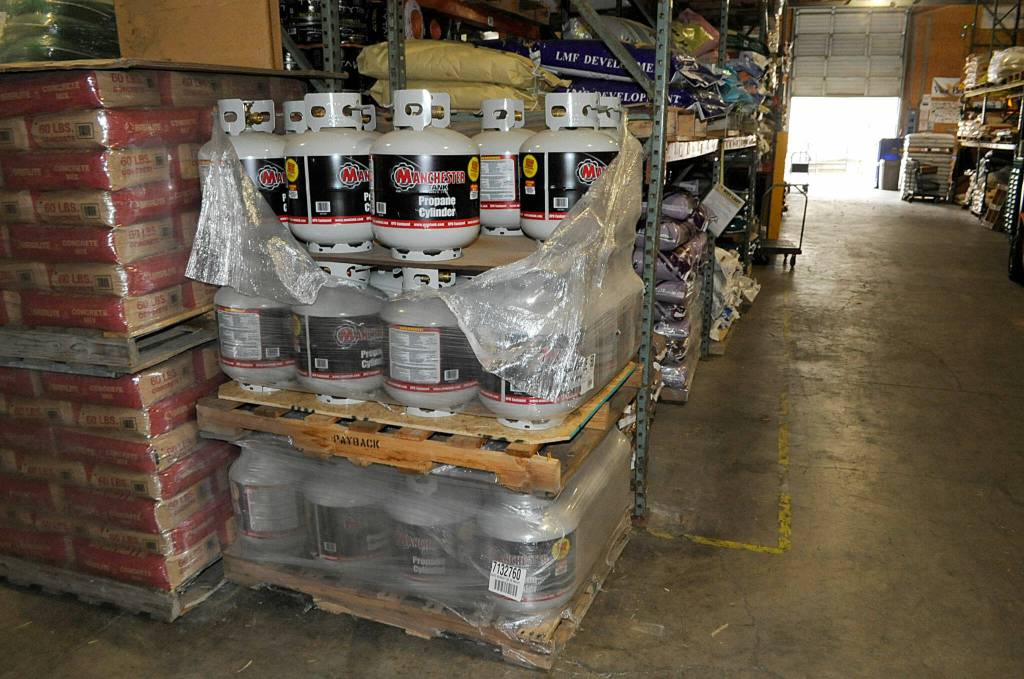 If we can just get something and theres no limit (from the supplier), then well get a bunch, said Dave Kunze, the Co-Op Farm and Gardens assistant store manager. The Co-Op ordered multiple pallets of propane bottles rather than a few individual bottles to ensure they had stock for the coming months, he said. Sequim Gazette photo by Matthew Nash