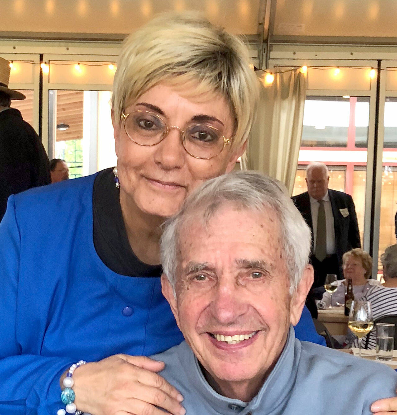 Connie Gallant, recipient of the 2021 Eleanor Stopps Environmental Leadership Award, is pictured with her late husband JD Gallant in 2019. Photo courtesy Connie Gallant