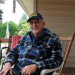 Ross Osborn encourages those interested in growing giant pumpkins to find the right seeds, fertilizer and be ready to spend a lot of time caring for them. Sequim Gazette photo by Matthew Nash