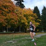 Sequims Riley Pyeatt races to a first place finish at the Olympic League championships on Oct. 21. Sequim Gazette photo by Michael Dashiell