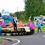 One of the most memorable moments for float designer Guy Horton was at the 2020 float reveal for the Sequim Irrigation Festival royalty. With COVID-19 leading to many events to be cancelled, the festivals board opted to hold a virtual Kickoff Dinner and float reveal, and Horton drove the royalty around the 7 Cedars Casinos parking lot twice. They were squealing and laughing and giggling, Horton said said. It was one of the most memorable moments in all the years doing this. Sequim Gazette file photo by Matthew Nash