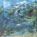 Mountains or Sea by Carol Janda, a featured artist at the Blue Whole Gallerys exhibit Gentle and Tranquil, showing this November. Submitted art