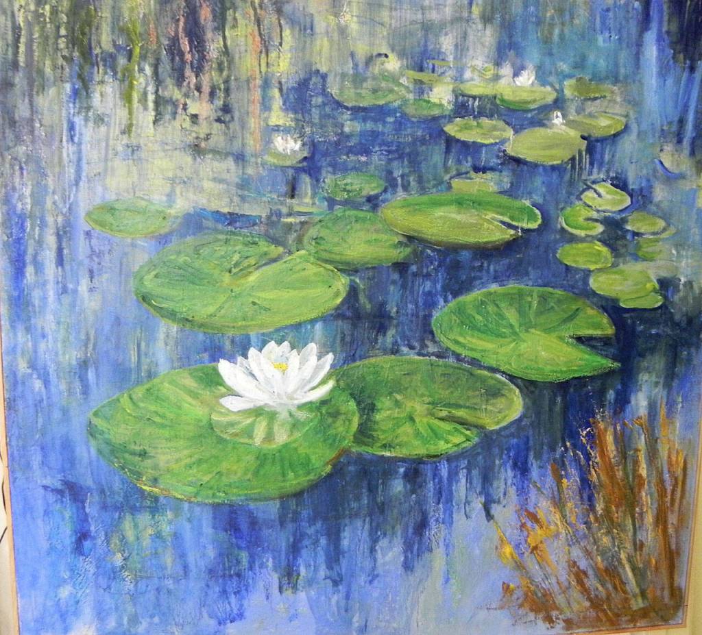 Water lily by Carol Janda, a featured artist at the Blue Whole Gallerys exhibit Gentle and Tranquil, showing this November. Submitted art