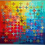 At the Junction, by Marla Varner, is a fiber arts piece on display at the Bumblebunching – Warped, Twisted, & Imperfect exhibition at Sequim Museum & Arts on Nov. 5. Submitted art