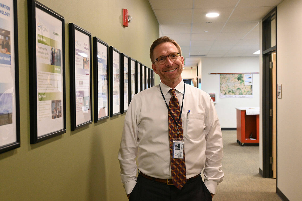 New city manager for the City of Sequim, Matt Huish said he is interested in getting to know people in the coming weeks and months.
Sequim Gazette photo by Michael Dashiell