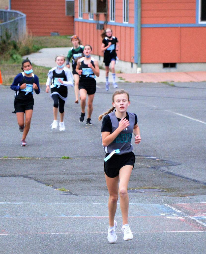 Bridget Birdie Pyeatt competes at an Olympic League meet in Port Townsend on Sept. 29. Photo courtesy of Caleb Gentry
